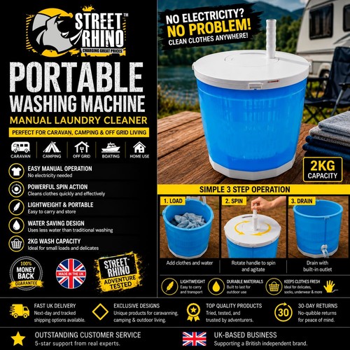Portable washing machine - washing,