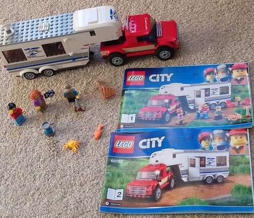 Lego city pickup caravan - lego,